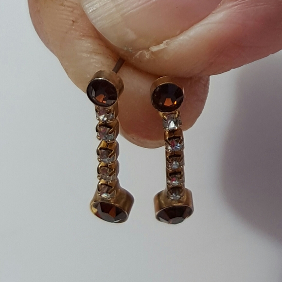 CRYSTAL EARRINGS trio set - Picture 5 of 9